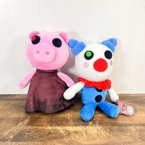 Roblox Piggy Clowny 10" Collectible Plush PhatMojo Stuffed Animal Minitoon